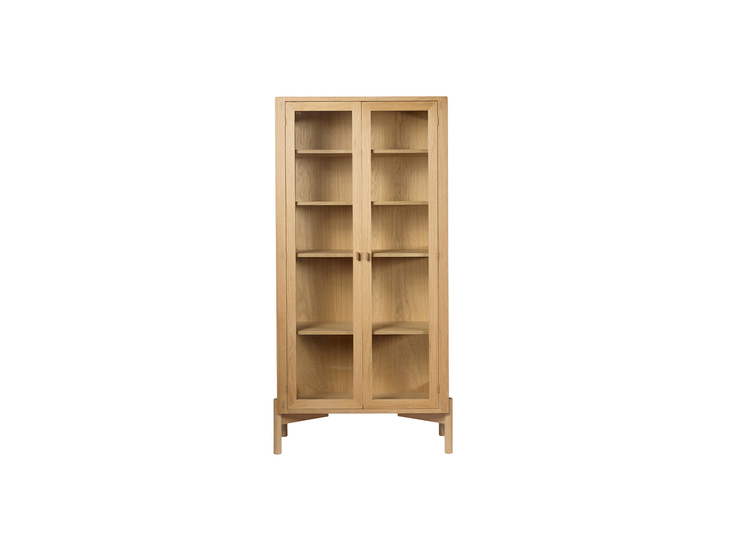 A90 Boderne Display Cabinet by FDB Mobler - Tall Standing (Height: 178 cm) / Lacquered Oak