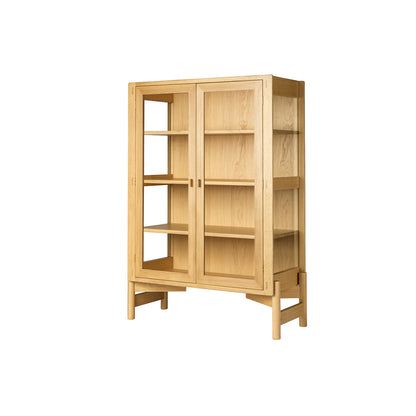 A90 Boderne Display Cabinet by FDB Mobler - Short Standing (Height: 127 cm) / Lacquered Oak