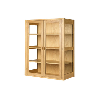 A90 Boderne Display Cabinet by FDB Mobler - Wall Mounted (Height: 106 cm) / Lacquered Oak