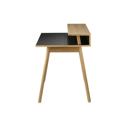 C68 Norrebro Desk by FDB Mobler - Nero Linoleum Tabletop