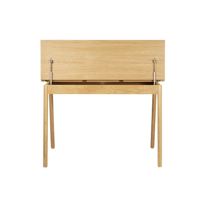 C68 Norrebro Desk by FDB Mobler - Mushroom Linoleum Tabletop