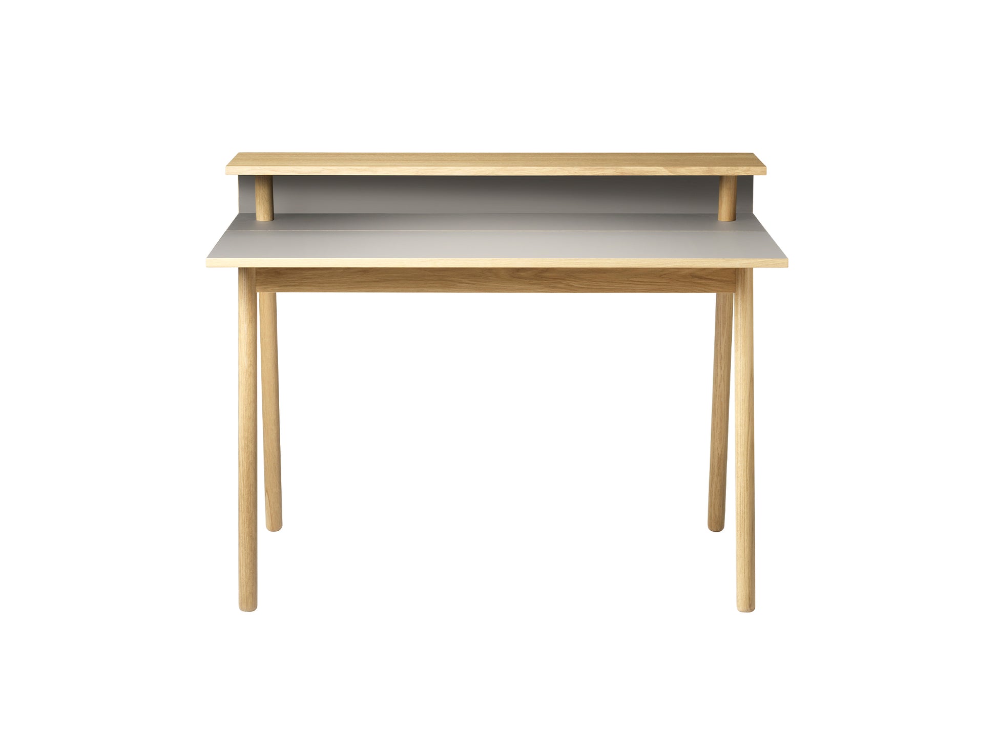 C68 Norrebro Desk by FDB Mobler - Mushroom Linoleum Tabletop