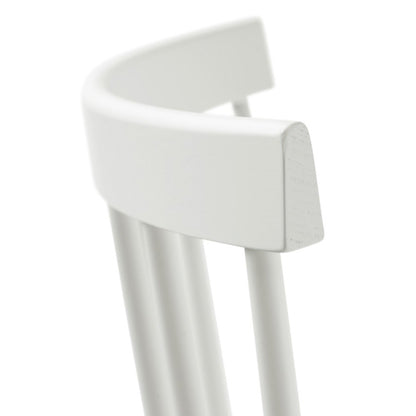 J46 Chair by FDB Mobler - Pure White Painted Beech