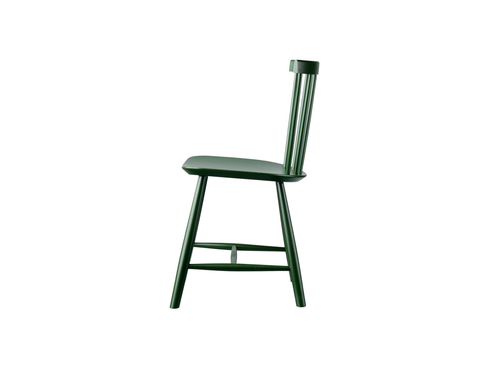 J46 Chair by FDB Mobler - Bottle Green Painted Beech