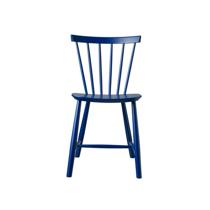 J46 Chair by FDB Mobler - Dark Blue Painted Beech