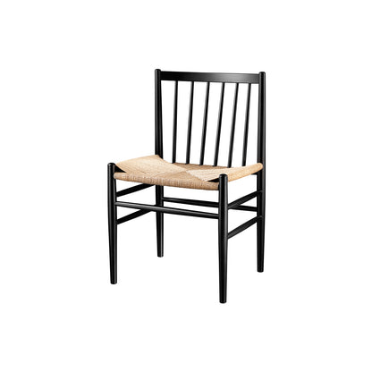 J80 Chair by FDB Mobler - Black Painted Beech