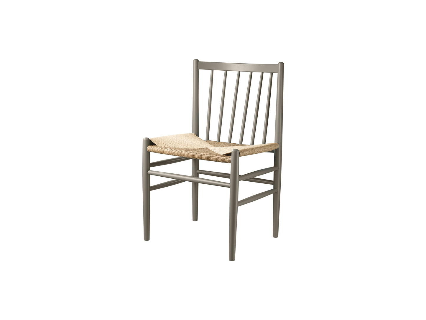J80 Chair by FDB Mobler - Moss Grey Painted Beech