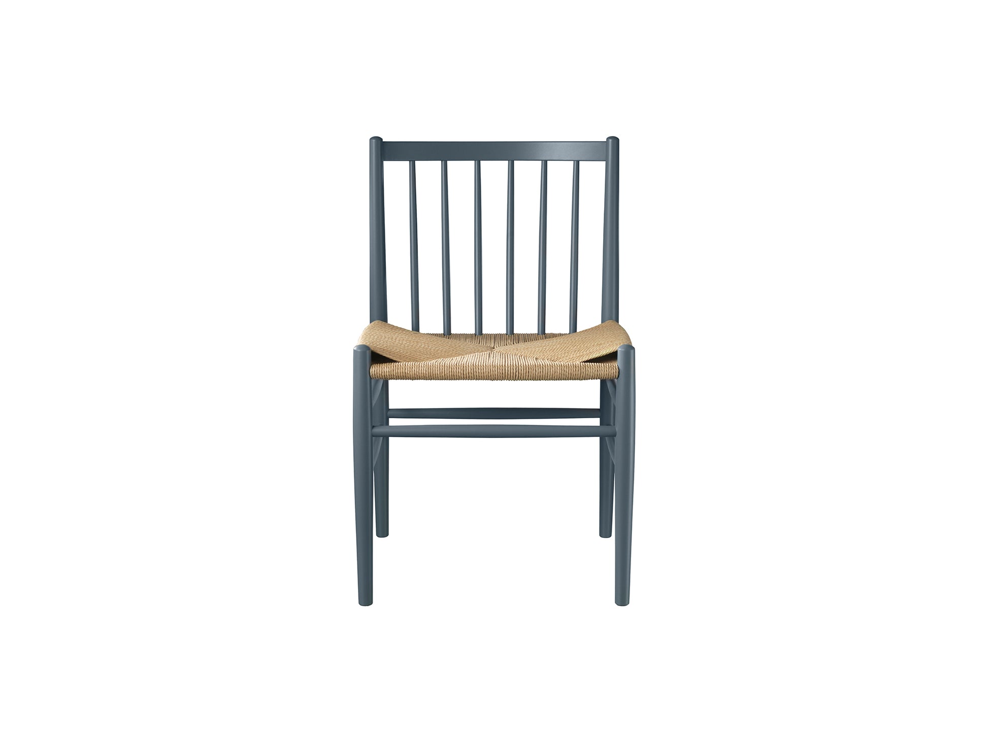 J80 Chair by FDB Mobler - Blue Grey Painted Beech