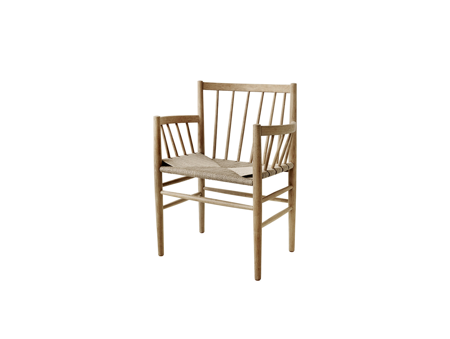 J81 Chair by FDB Mobler - Lacquered Oak