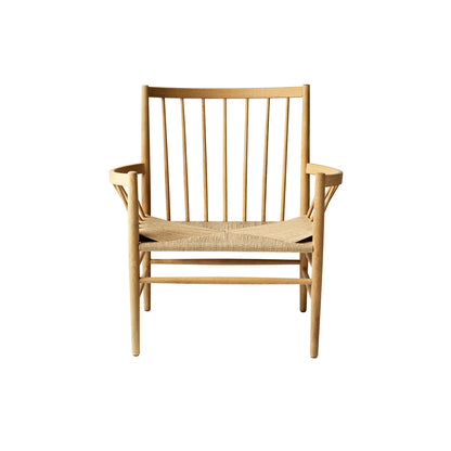 J82 Lounge Chair by FDB Mobler - Lacquered Oak