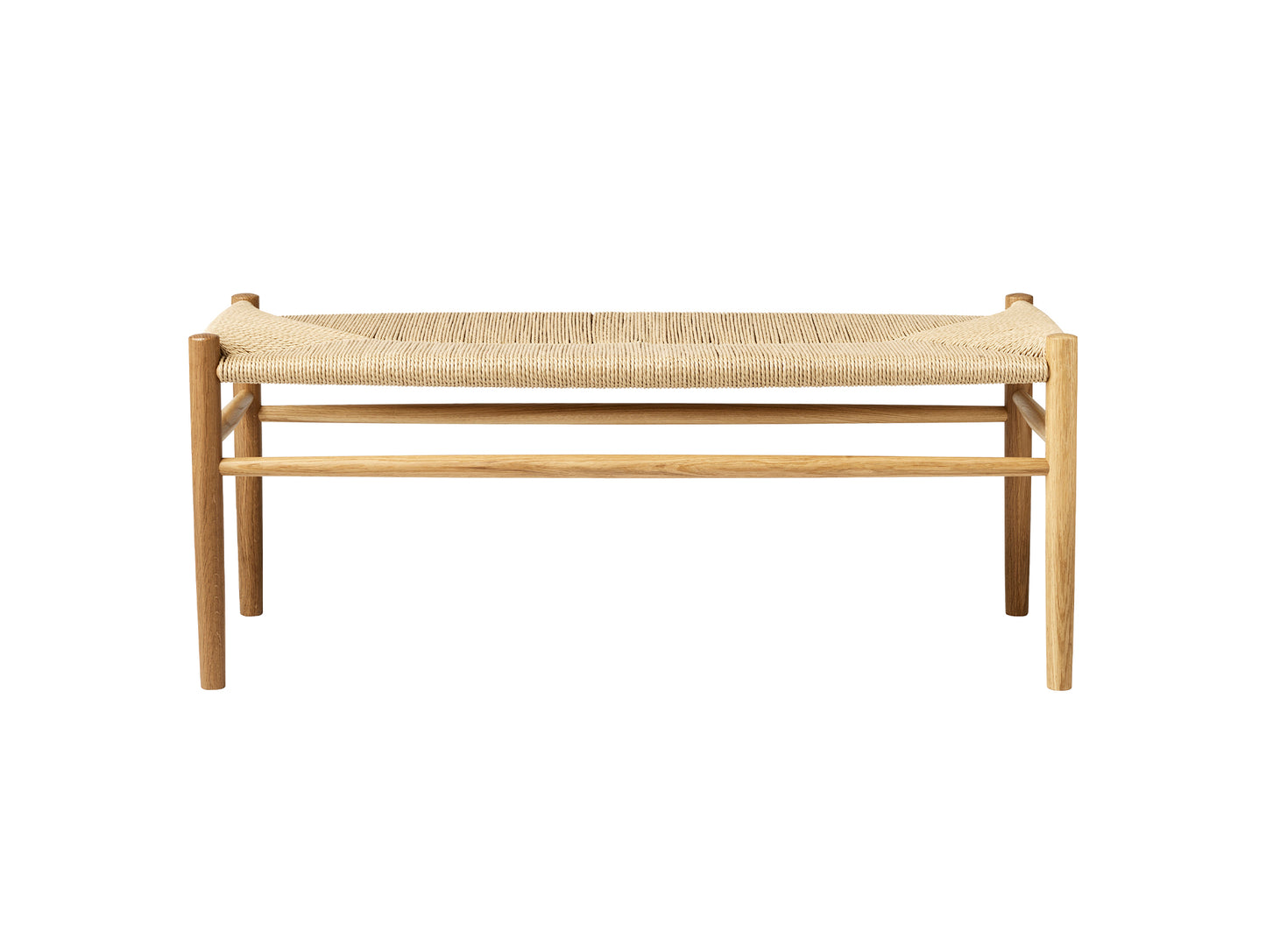 J83B Bench by FDB Mobler - Lacquered Oak