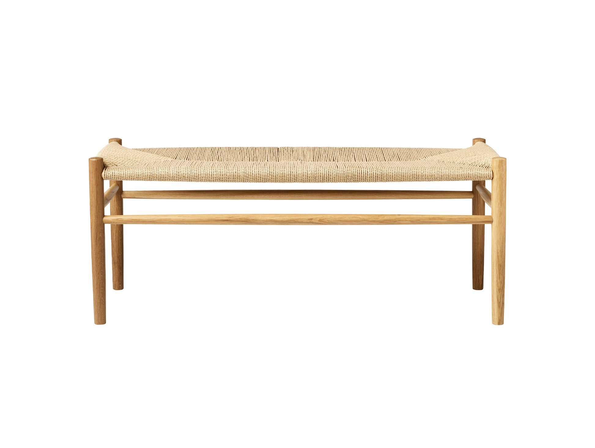 J83B Bench by FDB Mobler - Lacquered Oak