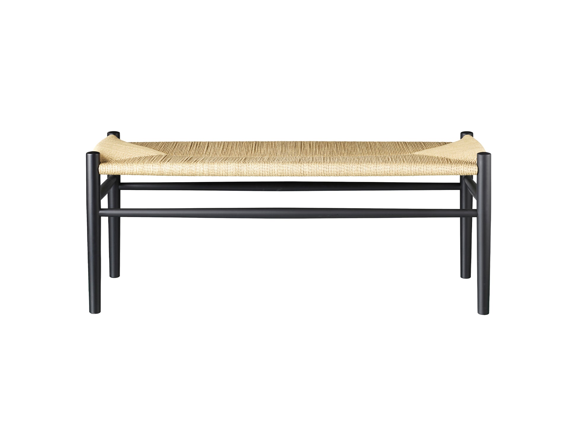 J83B Bench by FDB Mobler - Black Painted Beech