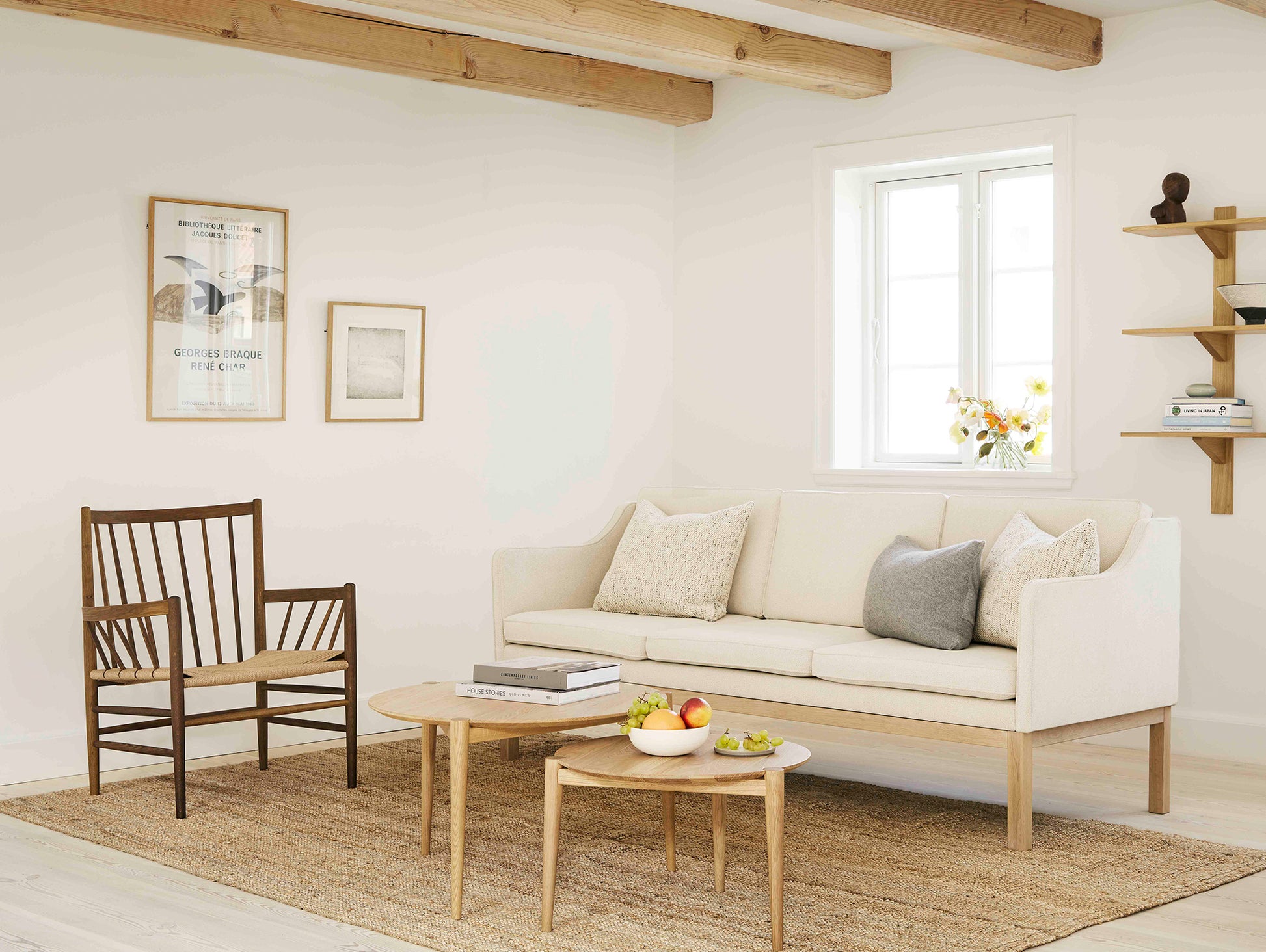 D102 SOS Coffee Table by FDB Mobler - Oiled Oak