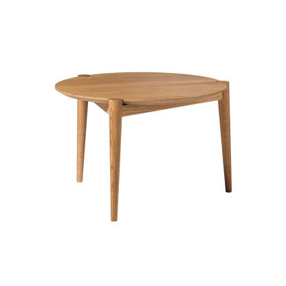 D102 SOS Coffee Table by FDB Mobler - Small (Diameter: 55 cm) / Oiled Oak