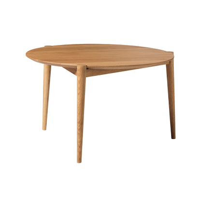 D102 SOS Coffee Table by FDB Mobler - Small (Diameter: 70 cm) / Oiled Oak