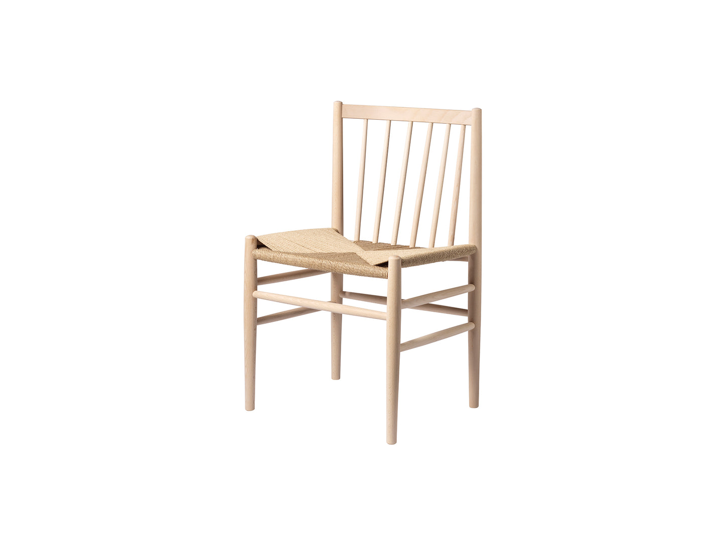 J80 Chair by FDB Mobler - Soaped Beech Painted Beech
