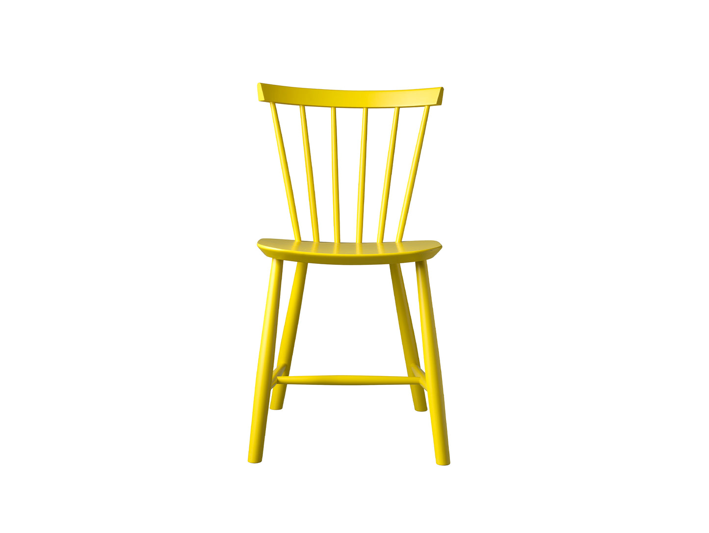 J46 Chair by FDB Mobler - Yellow Painted Beech