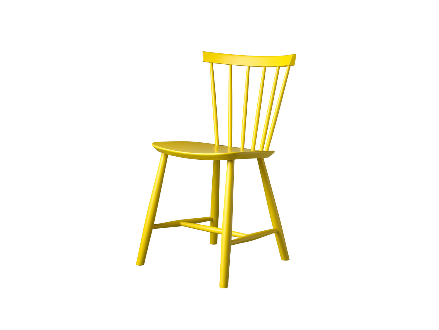J46 Chair by FDB Mobler - Yellow Painted Beech