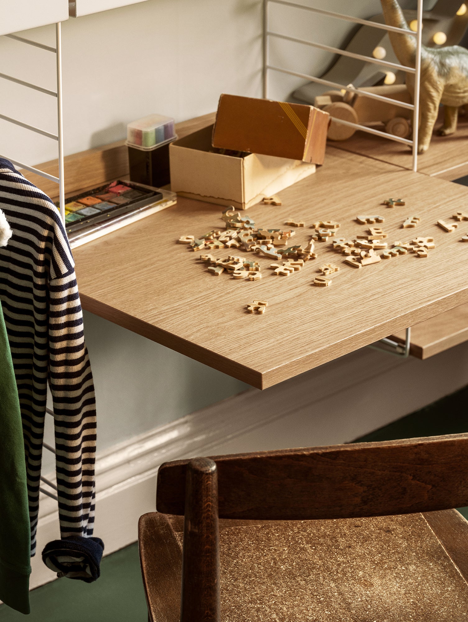 String System Work Desk by String - 58x58 / Oak