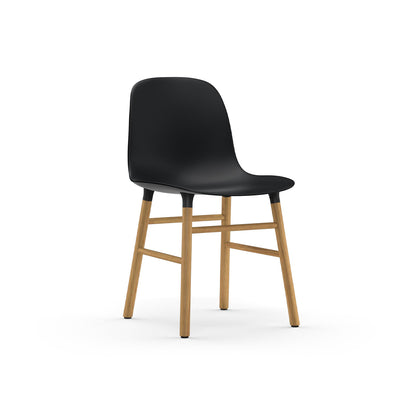 Form Chair Wood by Normann Copenhagen - Lacquered Oak Base / Black