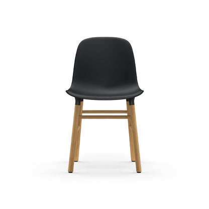 Form Chair Wood by Normann Copenhagen - Lacquered Oak Base / Black