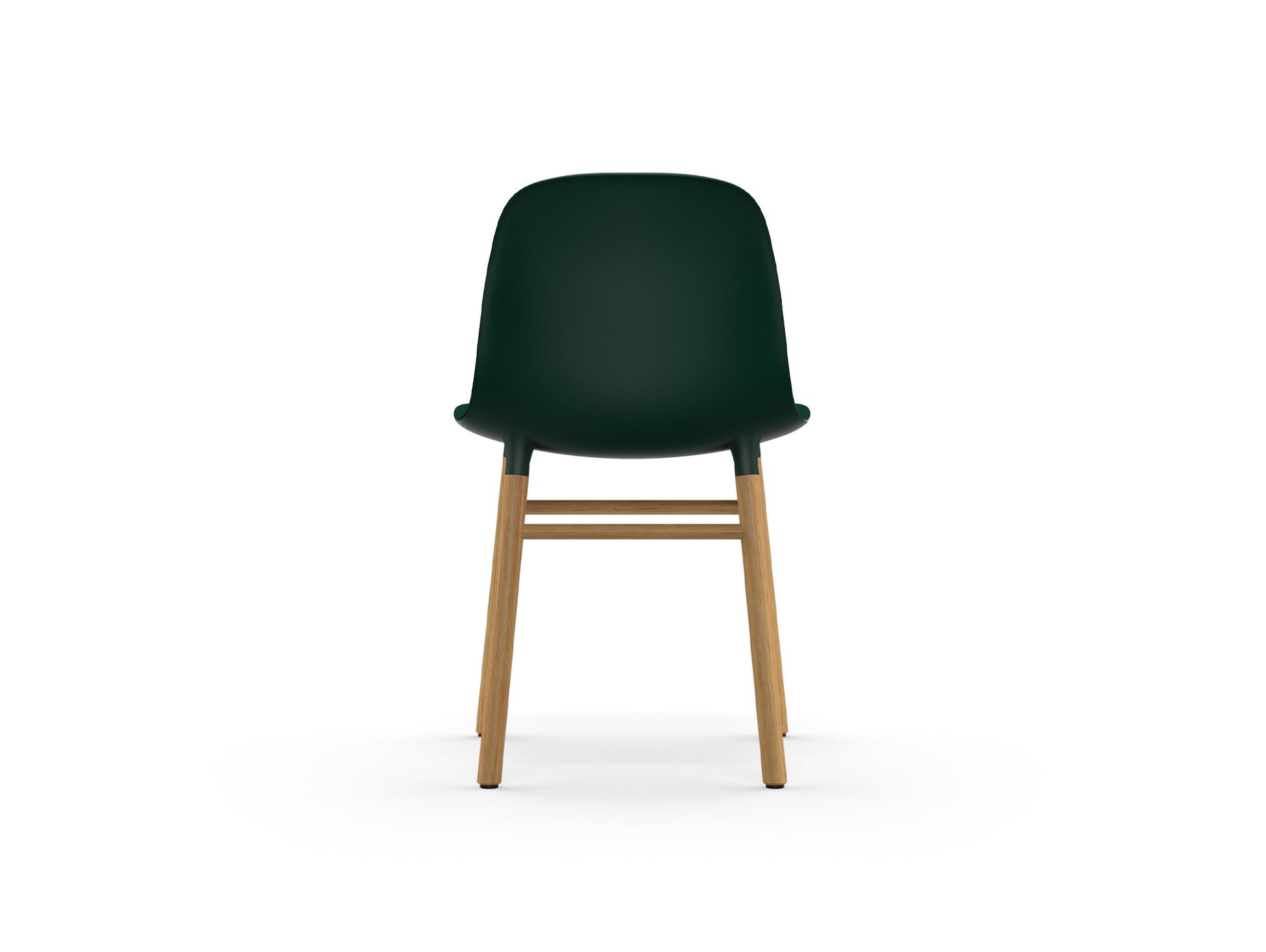 Form Chair Wood by Normann Copenhagen - Lacquered Oak Base / Green