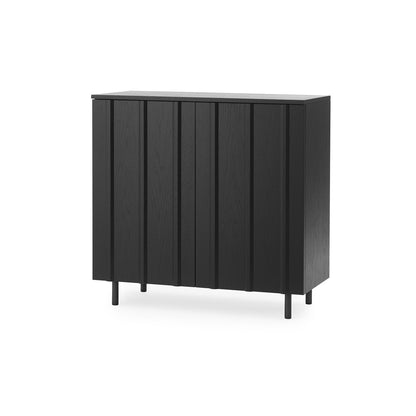 Rib Cabinet by Normann Copenhagen - Black Painted Oak Veneer