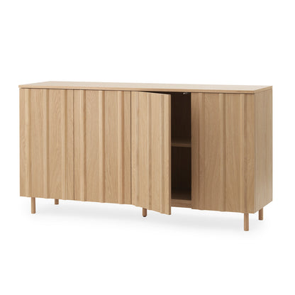 Rib Sideboard by Normann Copenhagen - High / Lacquered Oak Veneer