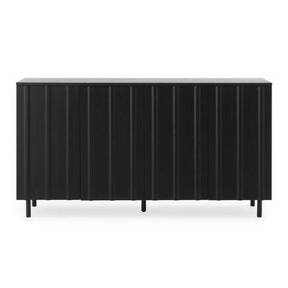 Rib Sideboard by Normann Copenhagen - High / Black Painted Oak Veneer