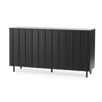 Rib Sideboard by Normann Copenhagen - High / Black Painted Oak Veneer
