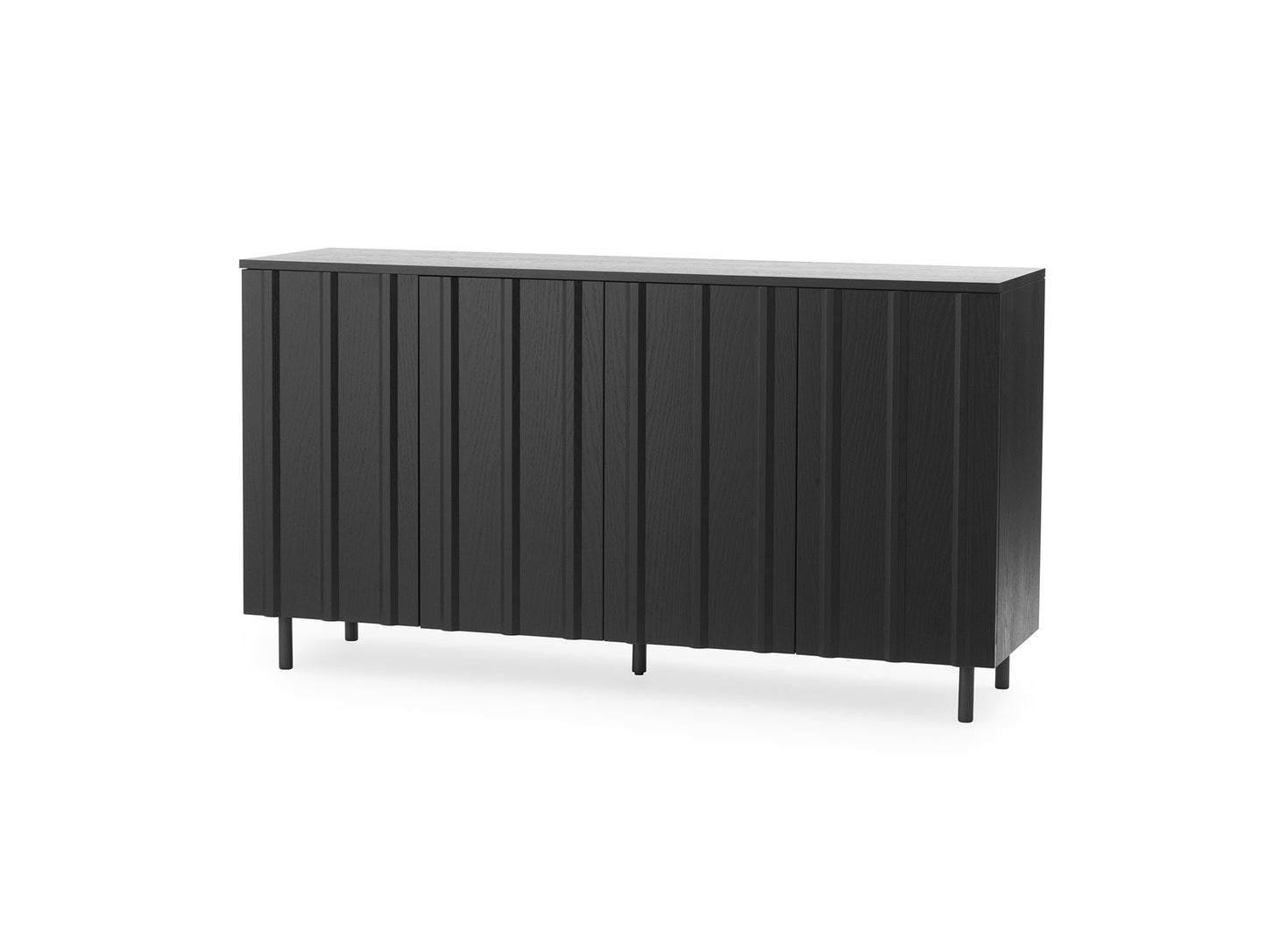 Rib Sideboard by Normann Copenhagen - High / Black Painted Oak Veneer