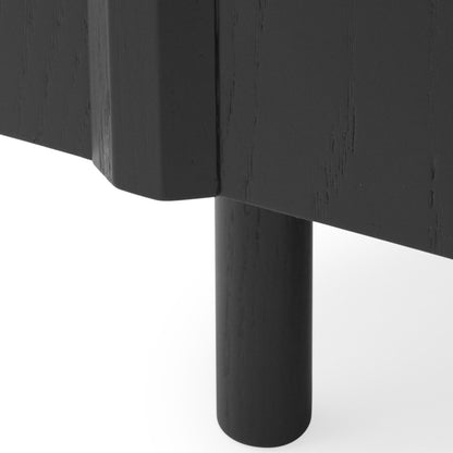 Rib Sideboard by Normann Copenhagen - Black Painted Oak Veneer