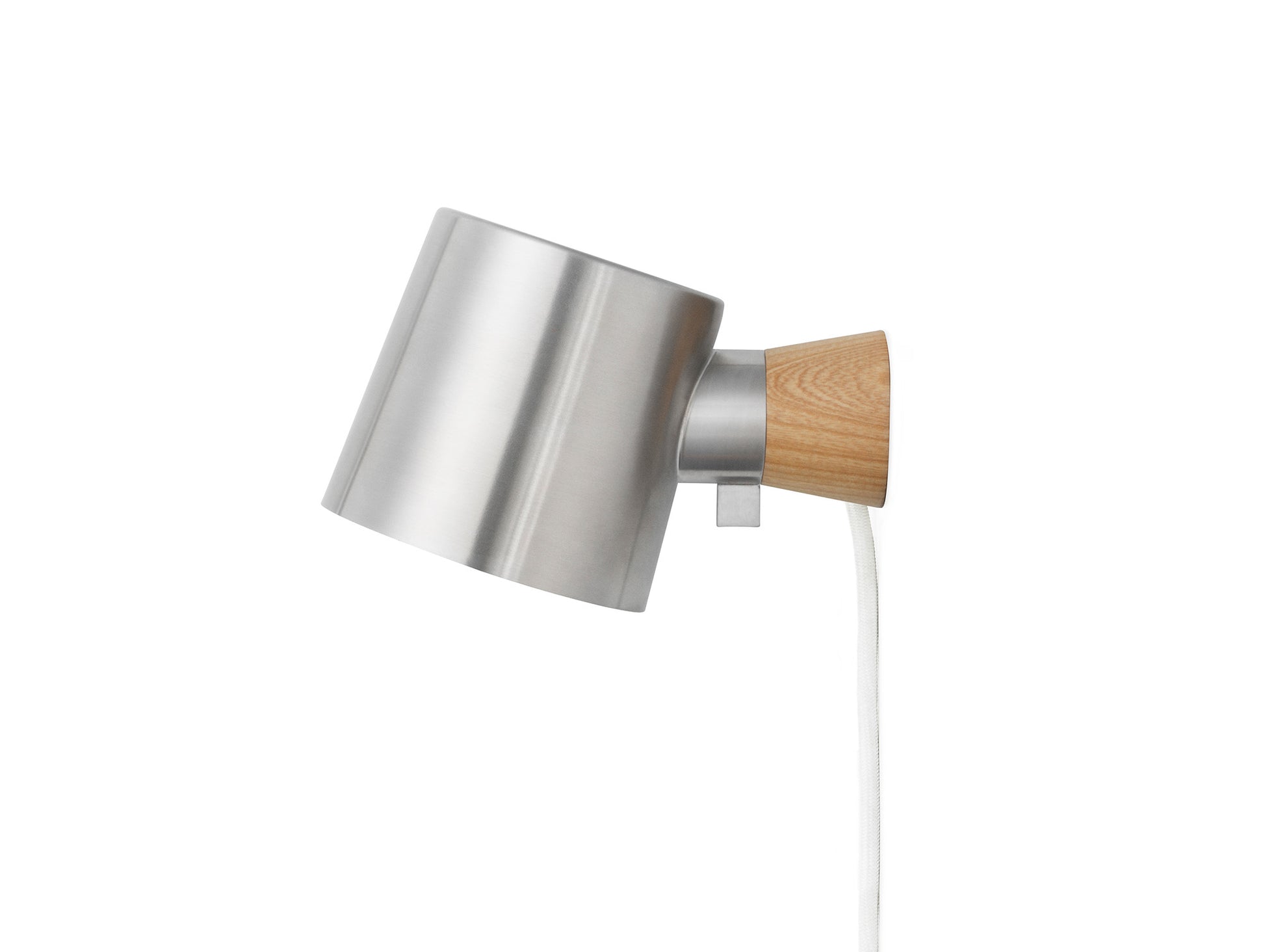 Rise Wall Lamp by Normann Copenhagen - Cable and Plug / Stainless Steel