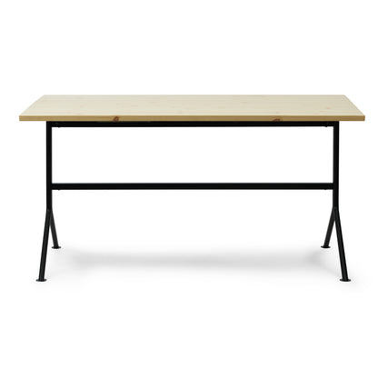 Kip Desk by Normann Copenhagen - Black Base / Pine Wood