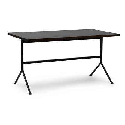 Kip Desk by Normann Copenhagen - Black Base / Dark Brown Oak