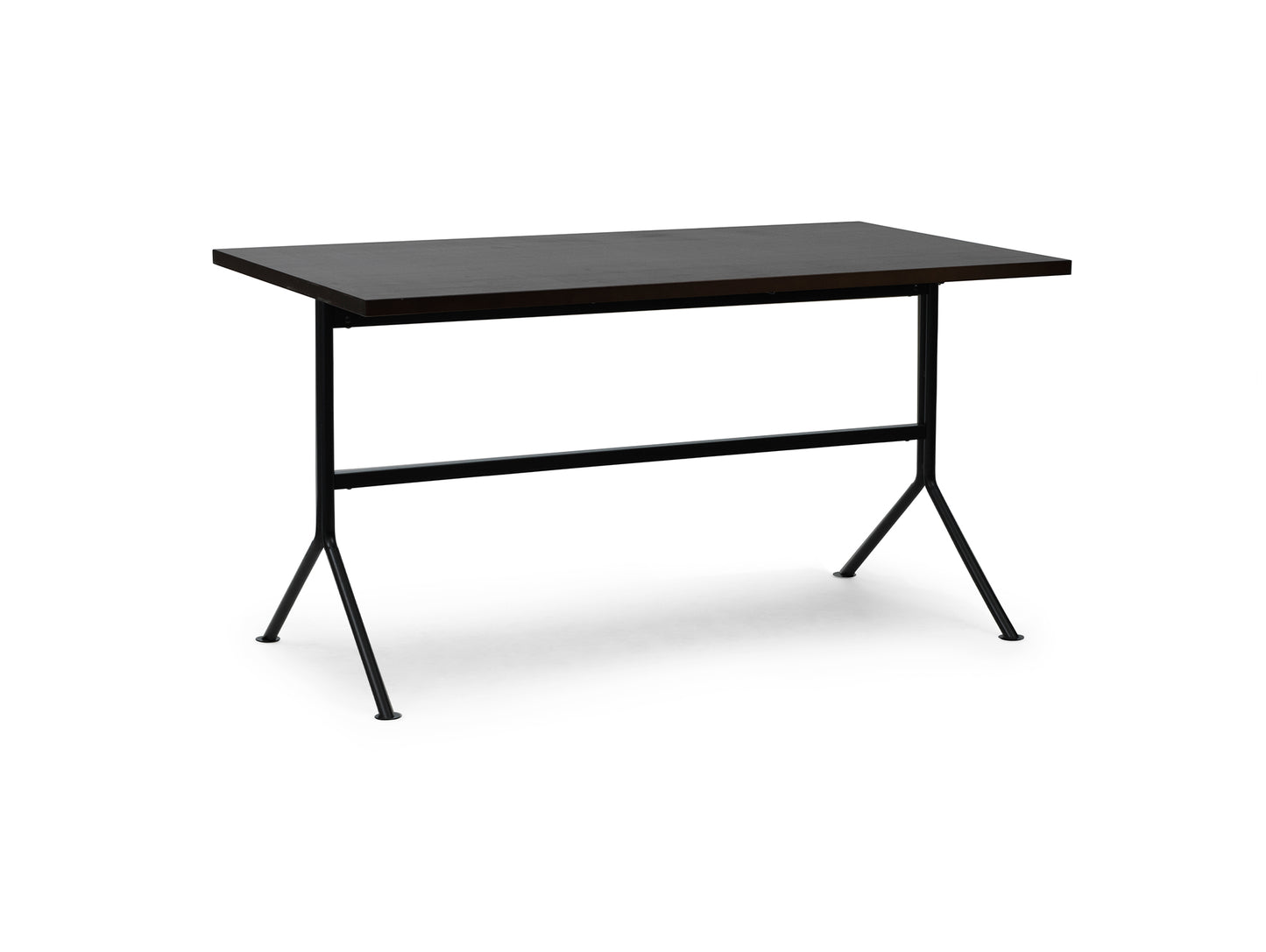 Kip Desk by Normann Copenhagen - Black Base / Dark Brown Oak