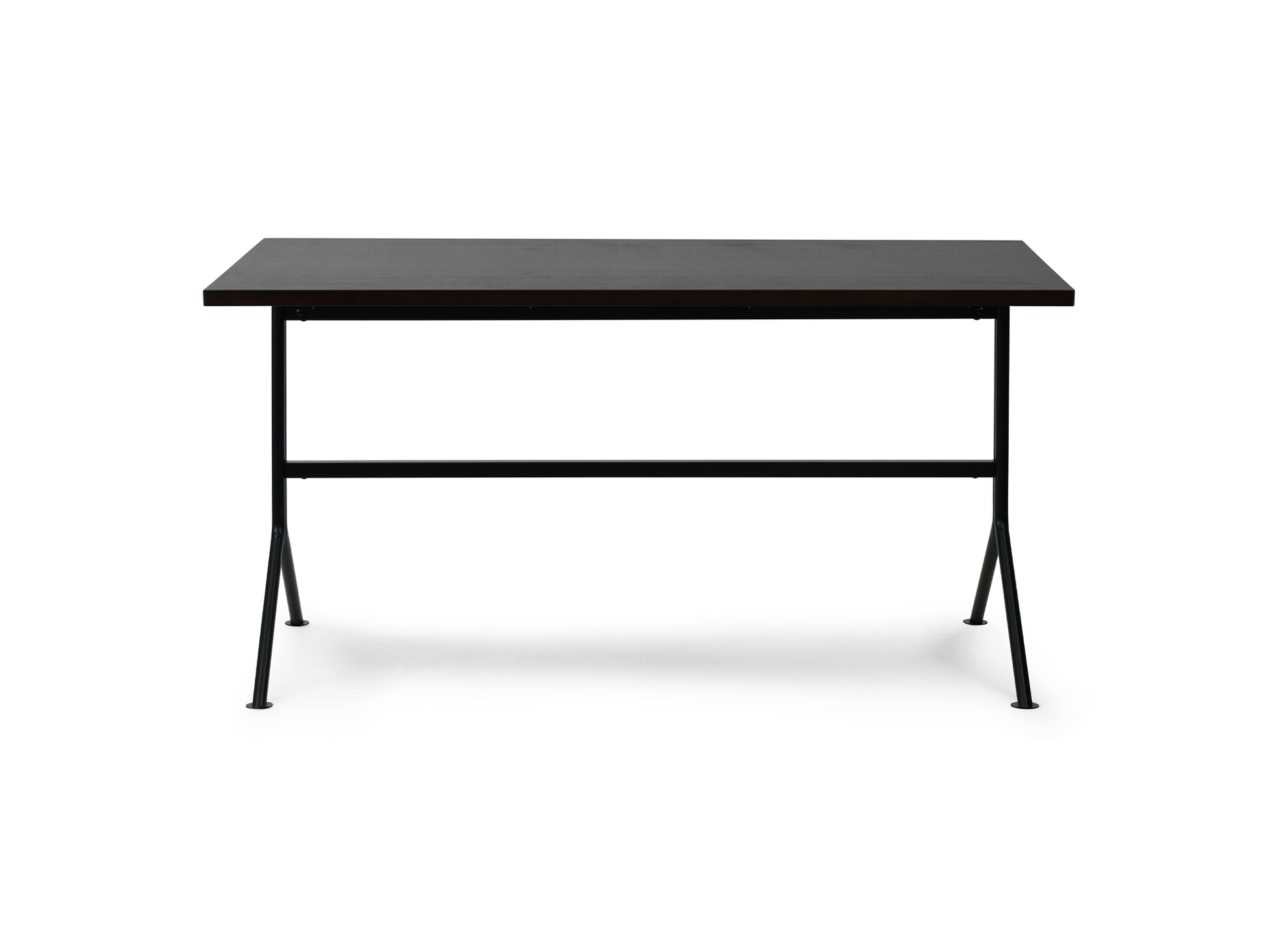 Kip Desk by Normann Copenhagen - Black Base / Dark Brown Oak