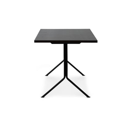 Kip Desk by Normann Copenhagen - Black Base / Dark Brown Oak