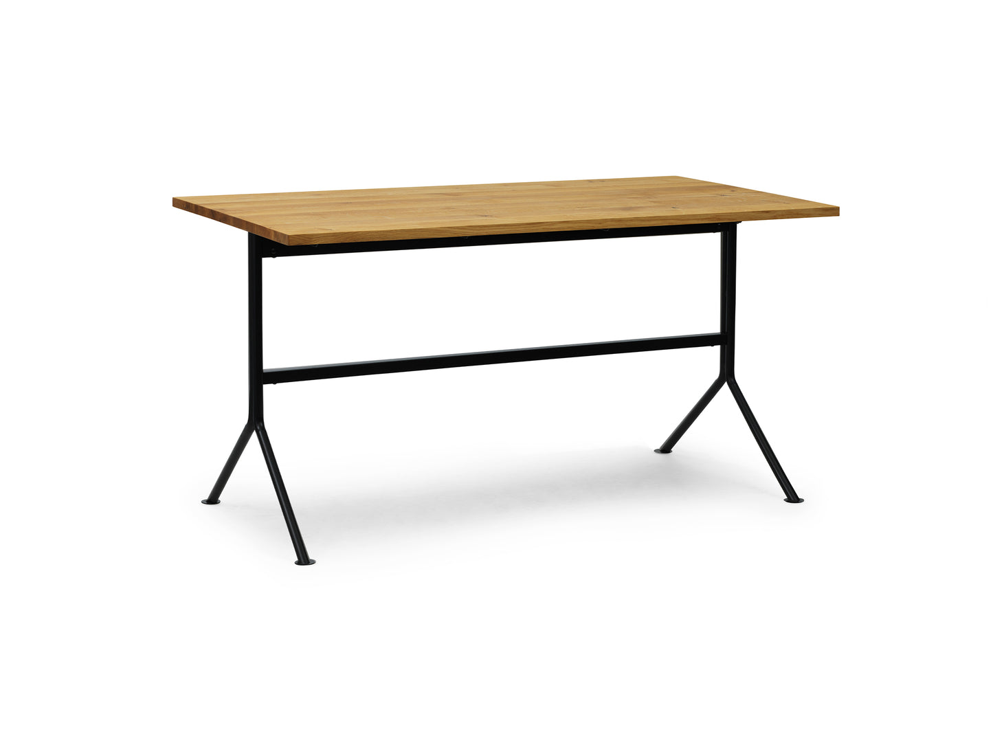 Kip Desk by Normann Copenhagen - Black Base / Oak Tabletop