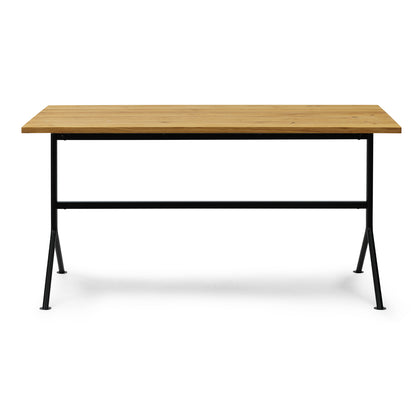 Kip Desk by Normann Copenhagen - Black Base / Oak Tabletop