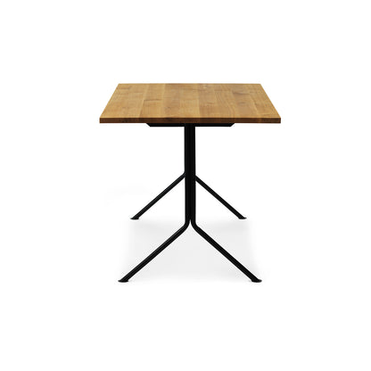 Kip Desk by Normann Copenhagen - Black Base / Oak Tabletop