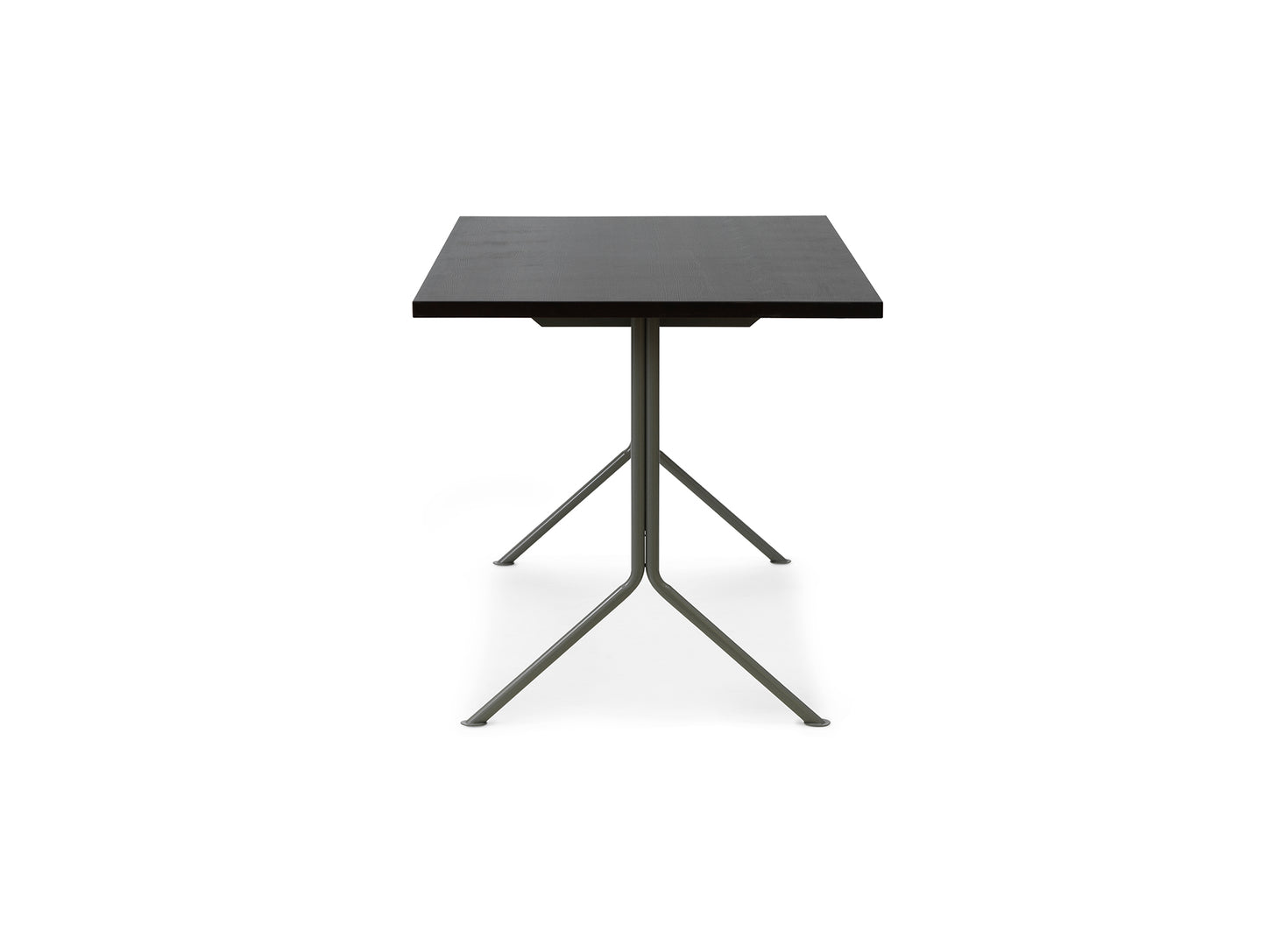 Kip Desk by Normann Copenhagen - Grey Base / Dark Brown Oak Tabletop