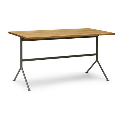 Kip Desk by Normann Copenhagen - Grey Base / Oak Tabletop