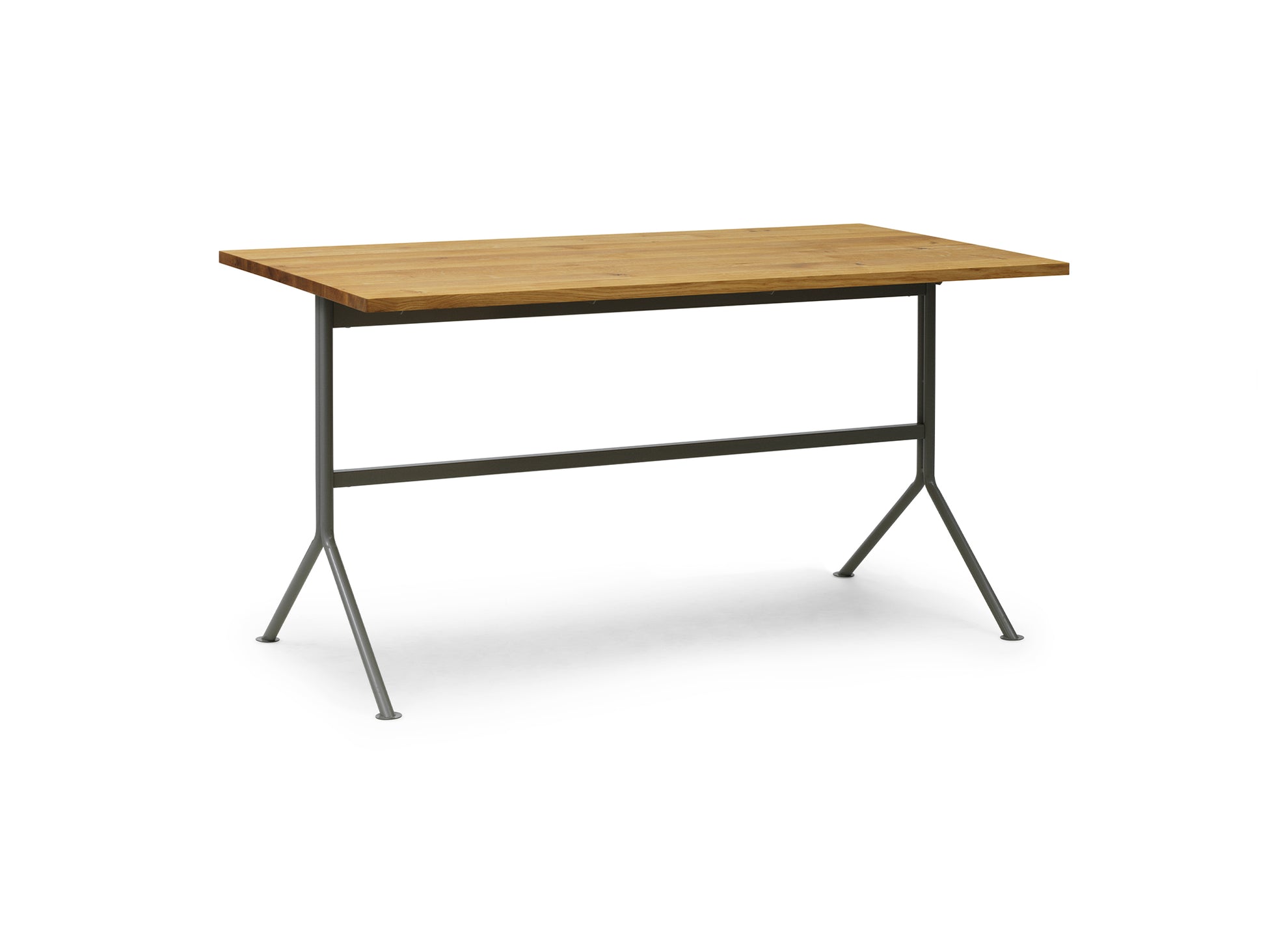 Kip Desk by Normann Copenhagen - Grey Base / Oak Tabletop