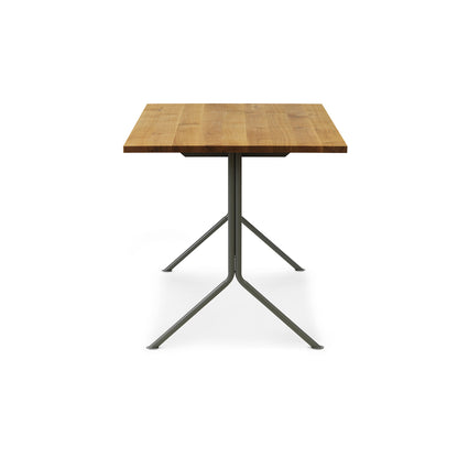 Kip Desk by Normann Copenhagen - Grey Base / Oak Tabletop