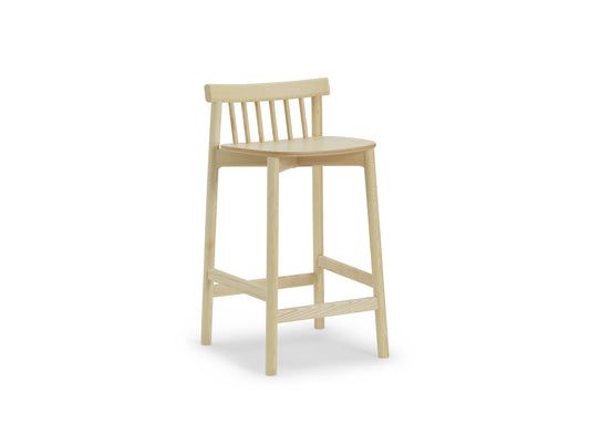 Pind Bar Stool by Normann Copenhagen - SH 65 cm /  Lacquered Ash