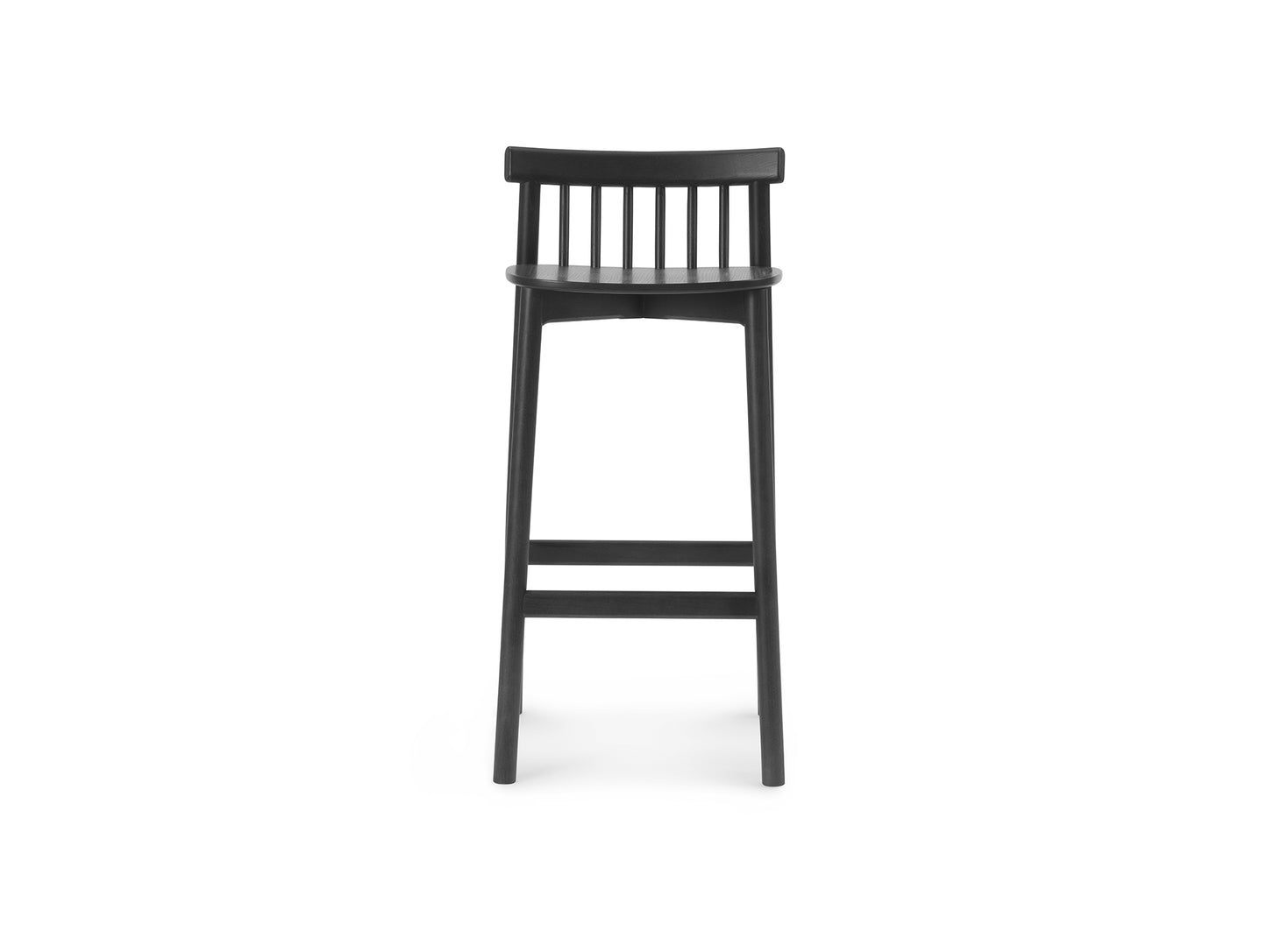 Pind Bar Stool by Normann Copenhagen - SH 75 cm / Black Stained Ash