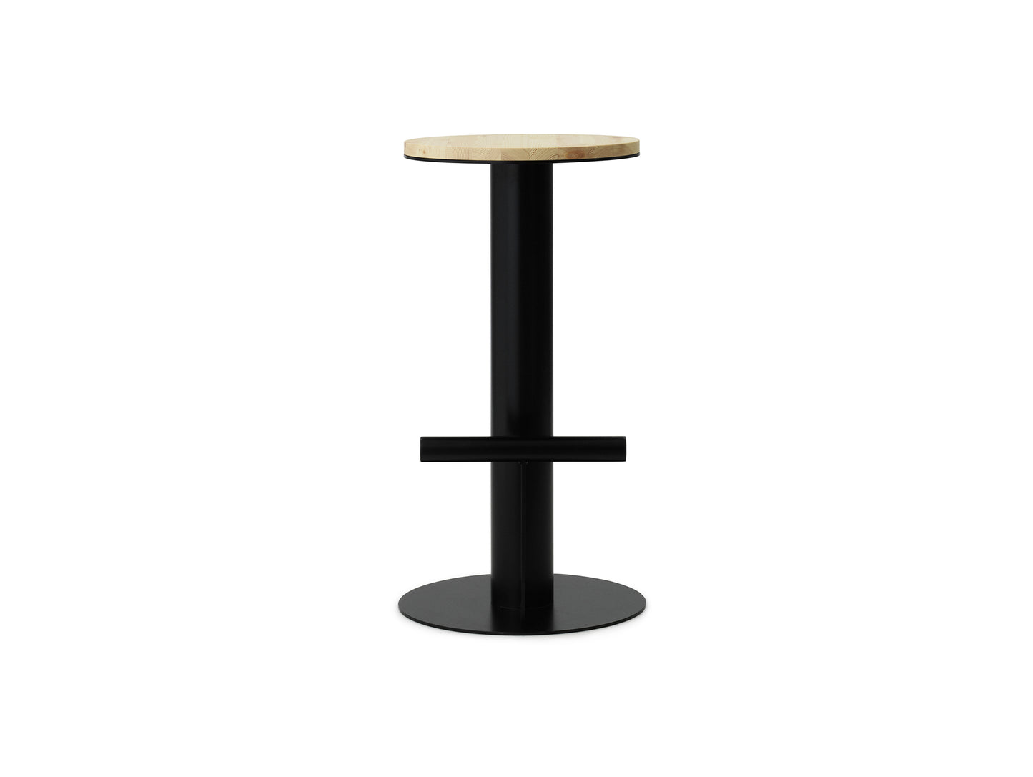 Pole Bar Stool by Normann Copenhagen - H75 / Black