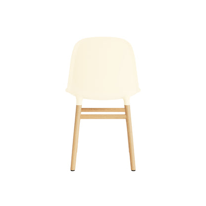 Form Chair Wood by Normann Copenhagen - Lacquered Oak Base / Cream